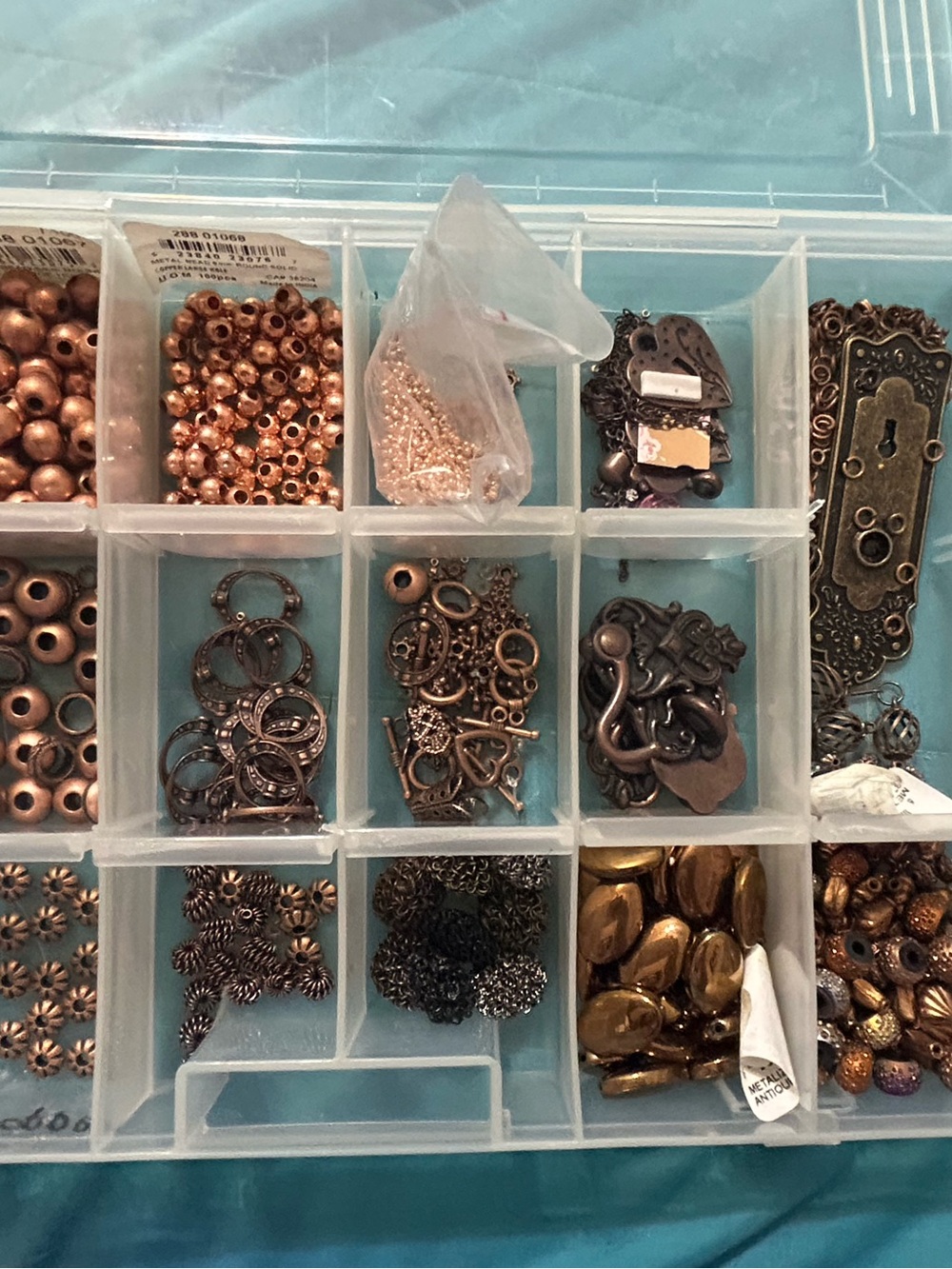 Mixed Media Jewelry Findings Set in Copper and Bronze Tones